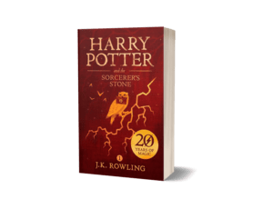 Book cover of Harry Potter and the Sorcerers Stone by J.K Rowling
