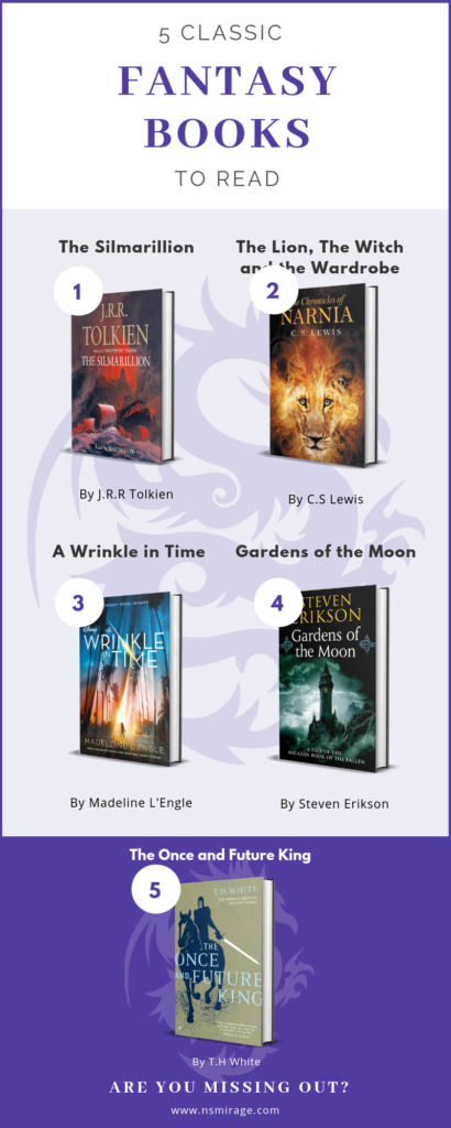 Infographic – 5 Classic Fantasy Books | N.S Mirage