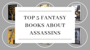 Blog header of 5 fantasy books about assassins