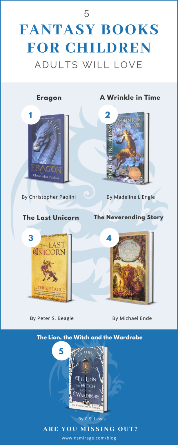 Infographic – 5 Fantasy Books for Children That Adults Will Love | N.S ...