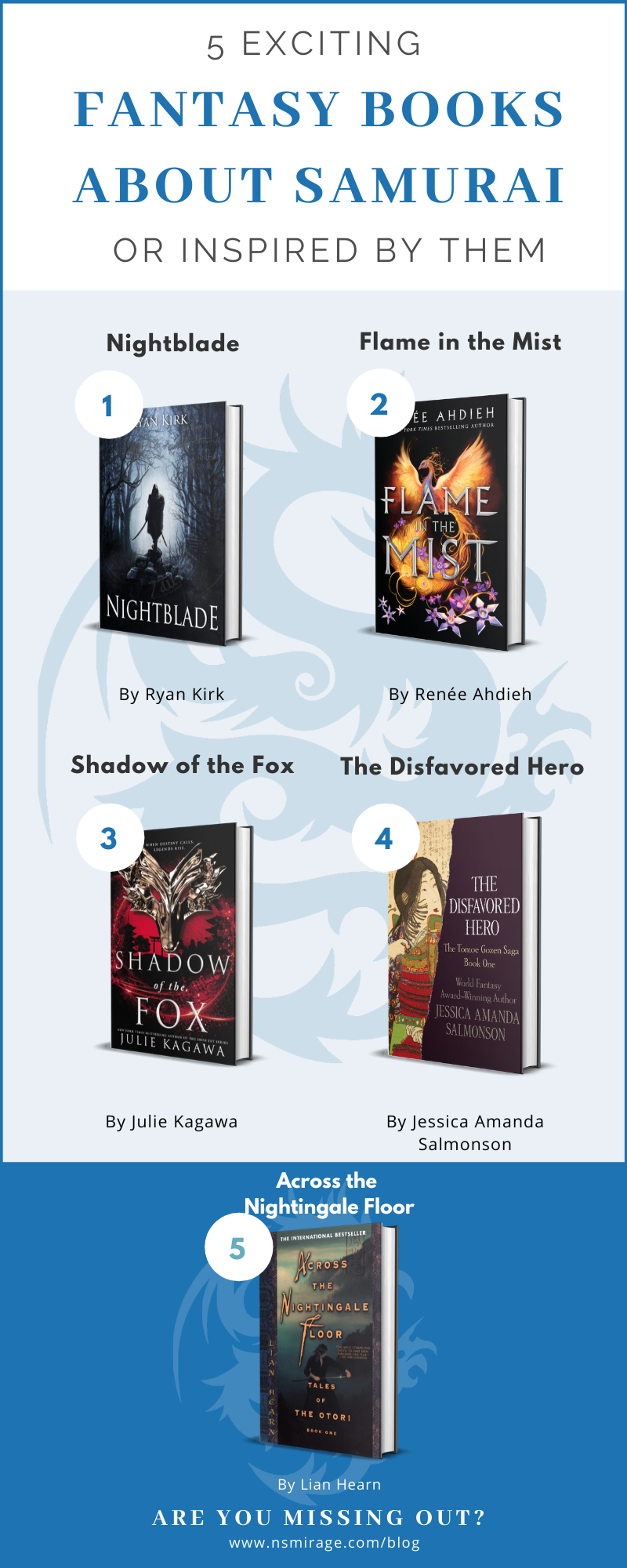 Infographic – 5 Exciting Fantasy Books About Samurai or Inspired by ...
