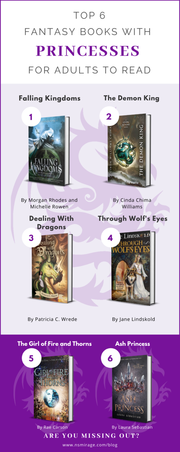 Infographic – Top 6 Fantasy Books With Princesses for Adults to Read ...